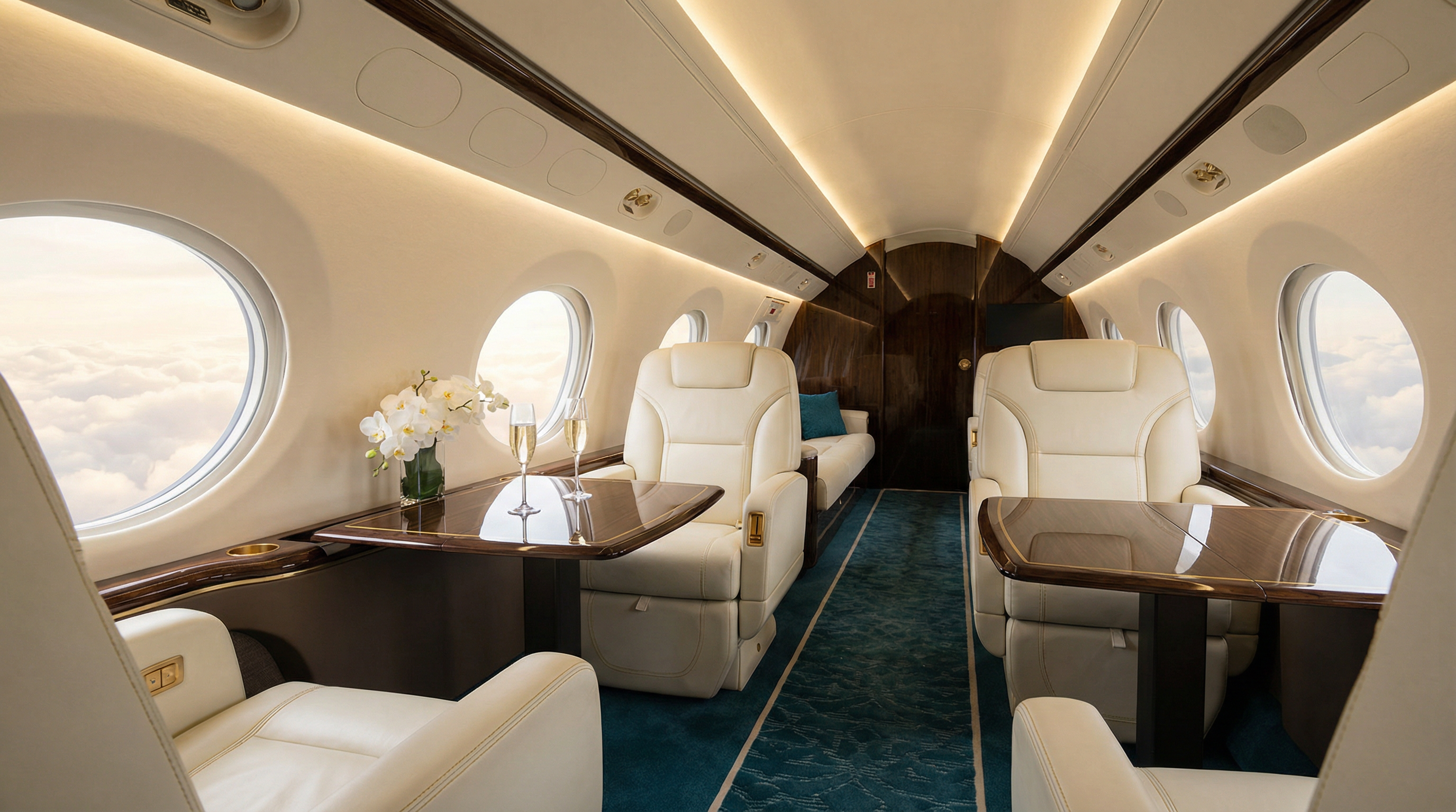 Luxury jet interior